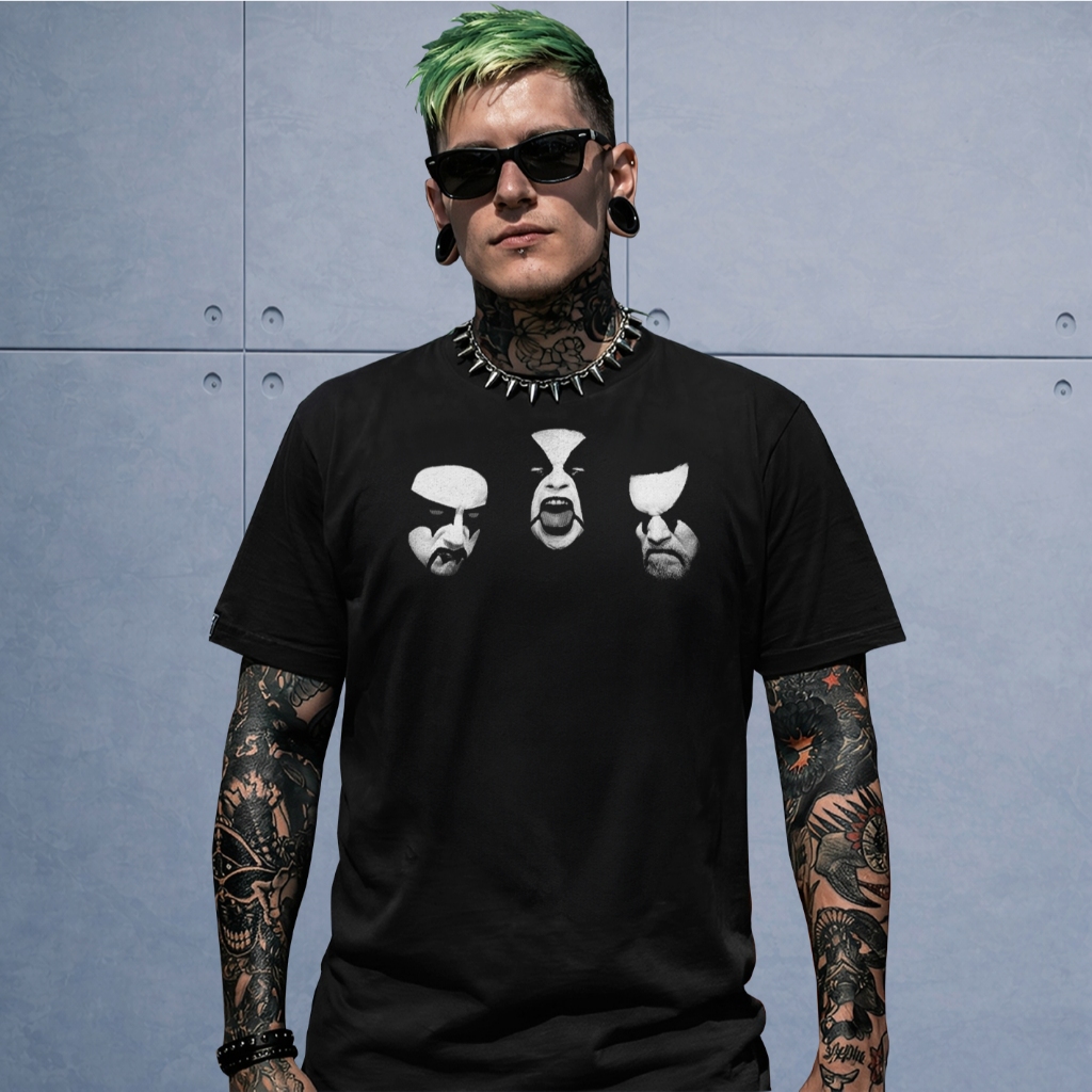 Camiseta Negative Space Embroidery of Black Metal band Immortal 105