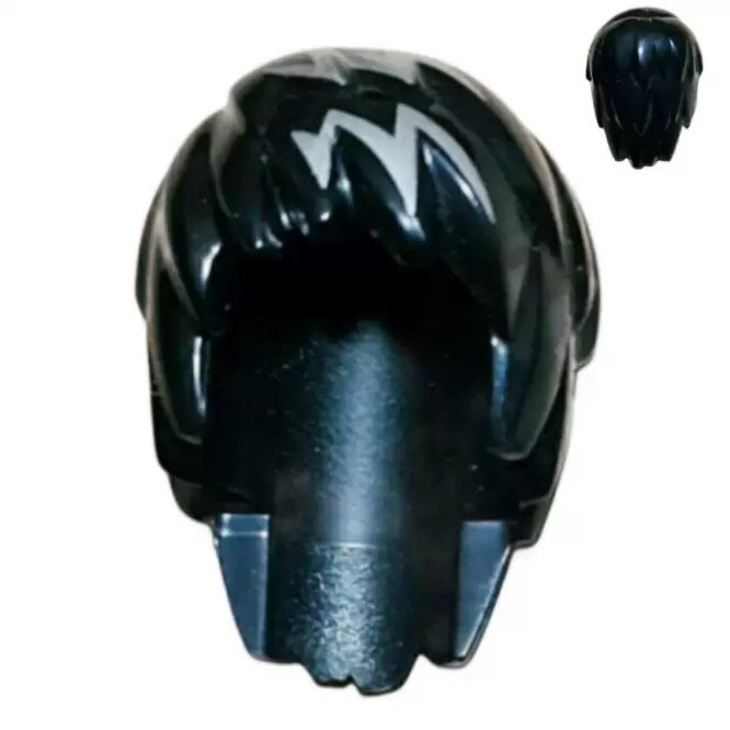 LEGO LEGO 99242 Cabelo de menina Rock Punk Singer estilo preto rosa escuro peças