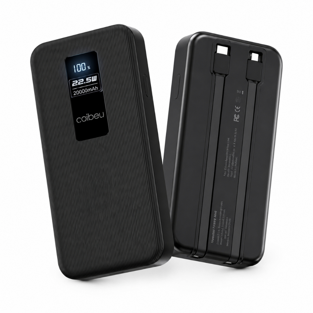 Power Bank 20.000mAh Coibeu Fast Charge - Autonomia de 80h e 22.2W de Potencia
