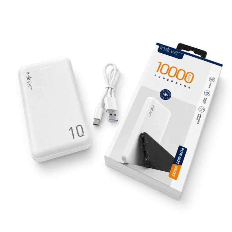 Power Bank Inova Prime 10W Fast Charge | Carregador Portátil Dupla USB