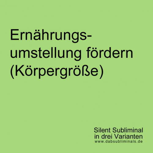 Ernährungsumstellung fördern (Körpergröße)