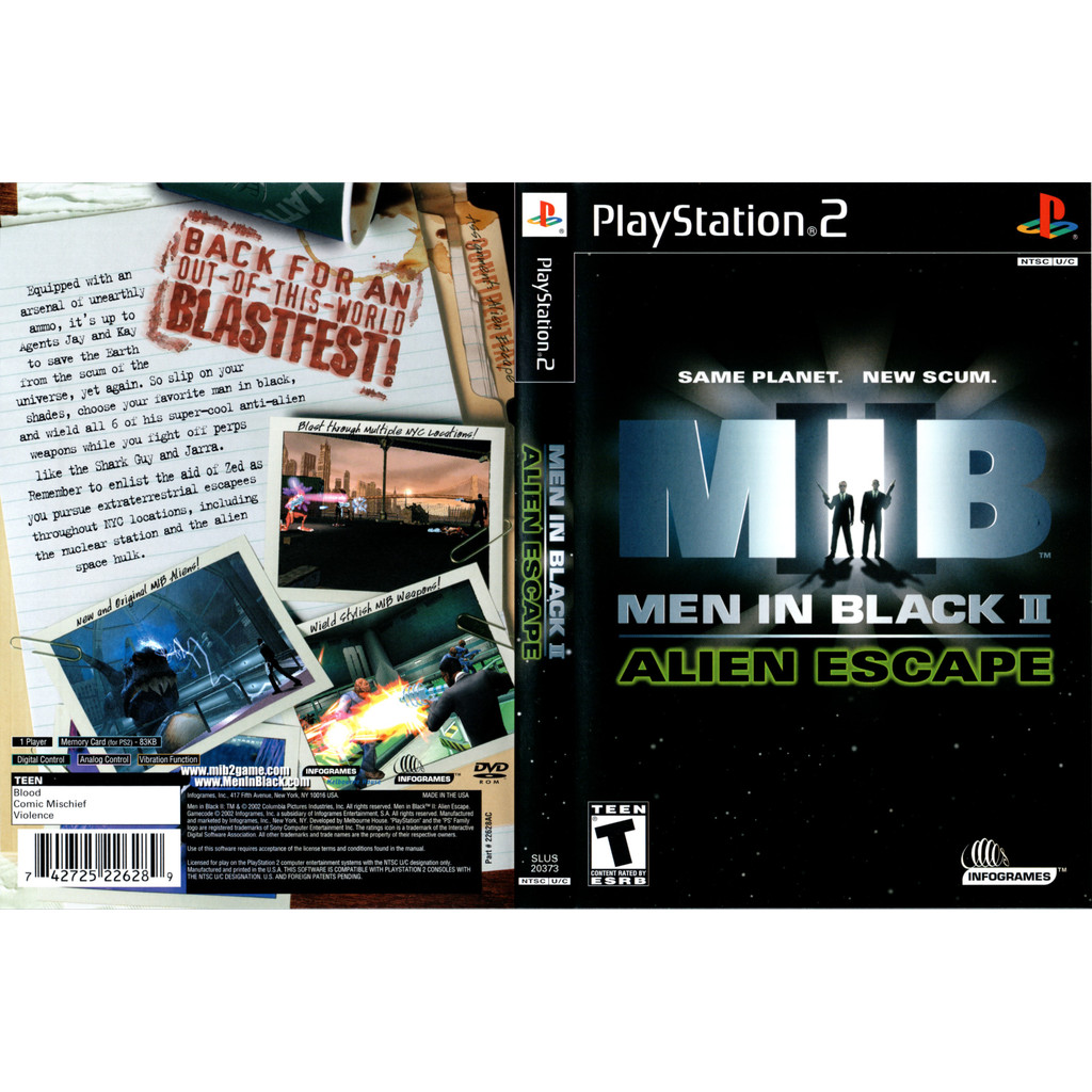 Men In Black II- Alien Escape - PS2