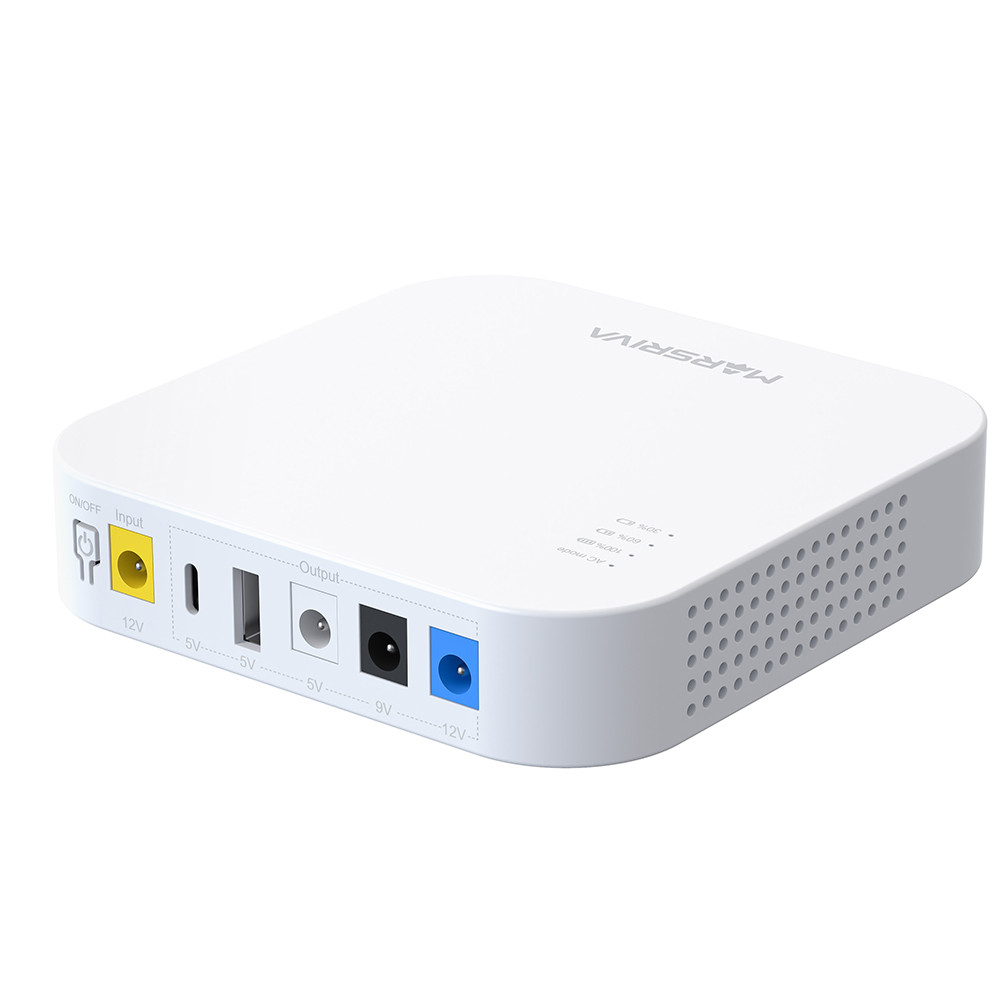 Marsriva Mini UPS 18W Saída 3-em-1 USB-C 20000MAh
