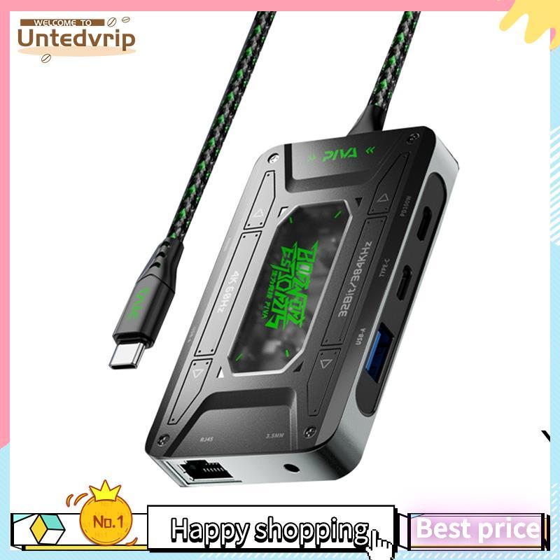 Adaptador De Áudio Tipo C Dock Station Universal Conversor De Fone De Ouvido Usb Tablet Suporte De Dados Carregamento Rá