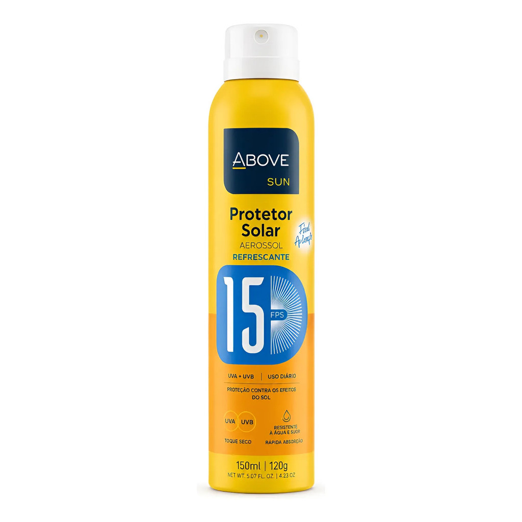 Protetor Solar Above Sun Fps 15 Spray Corpo E Rosto 150ml