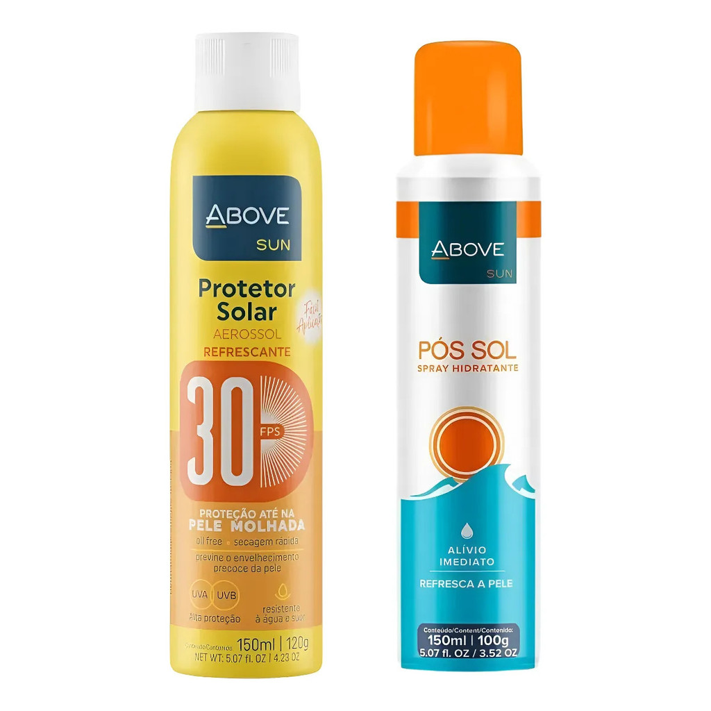 Kit Protetor Solar Fps30 + Pós Sol Above - 150ml