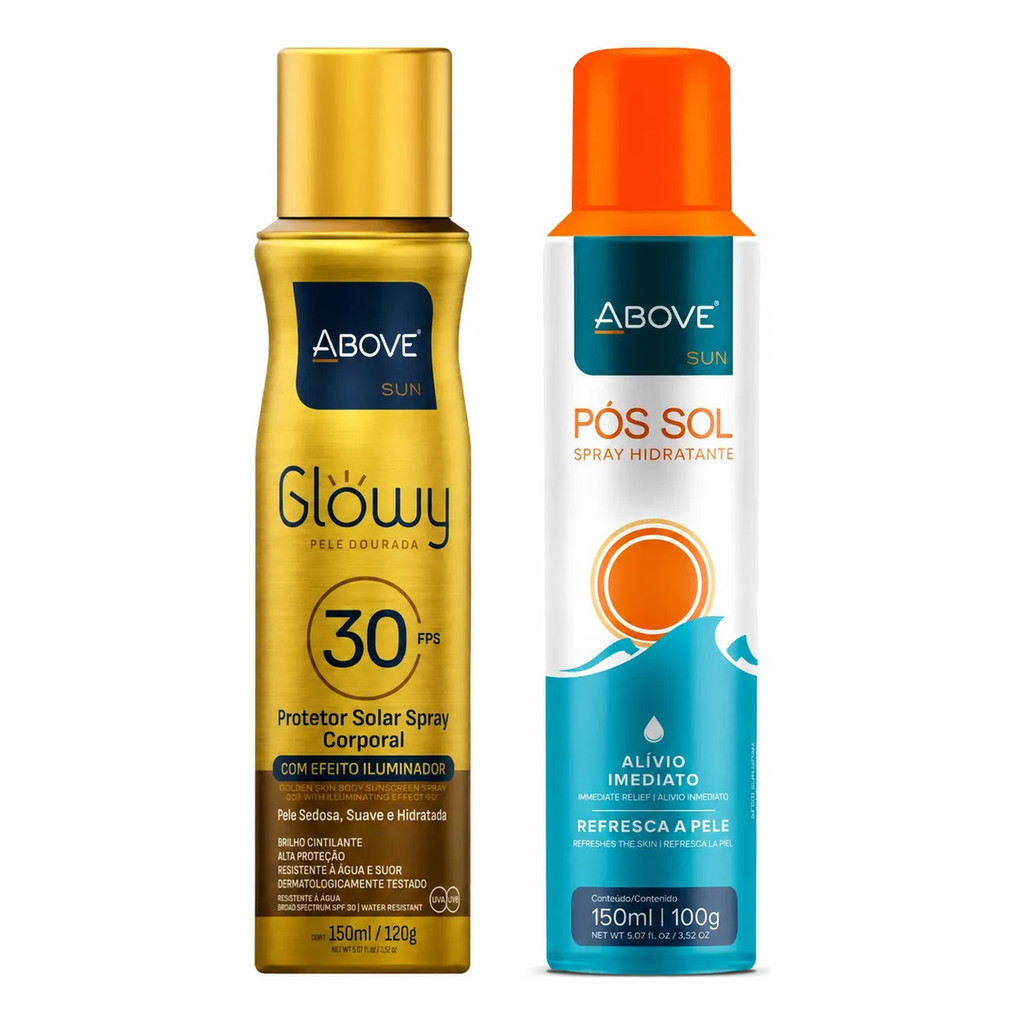 Kit Above Sun Protetor Solar Spray Fps 30 + Pós Sol 150ml