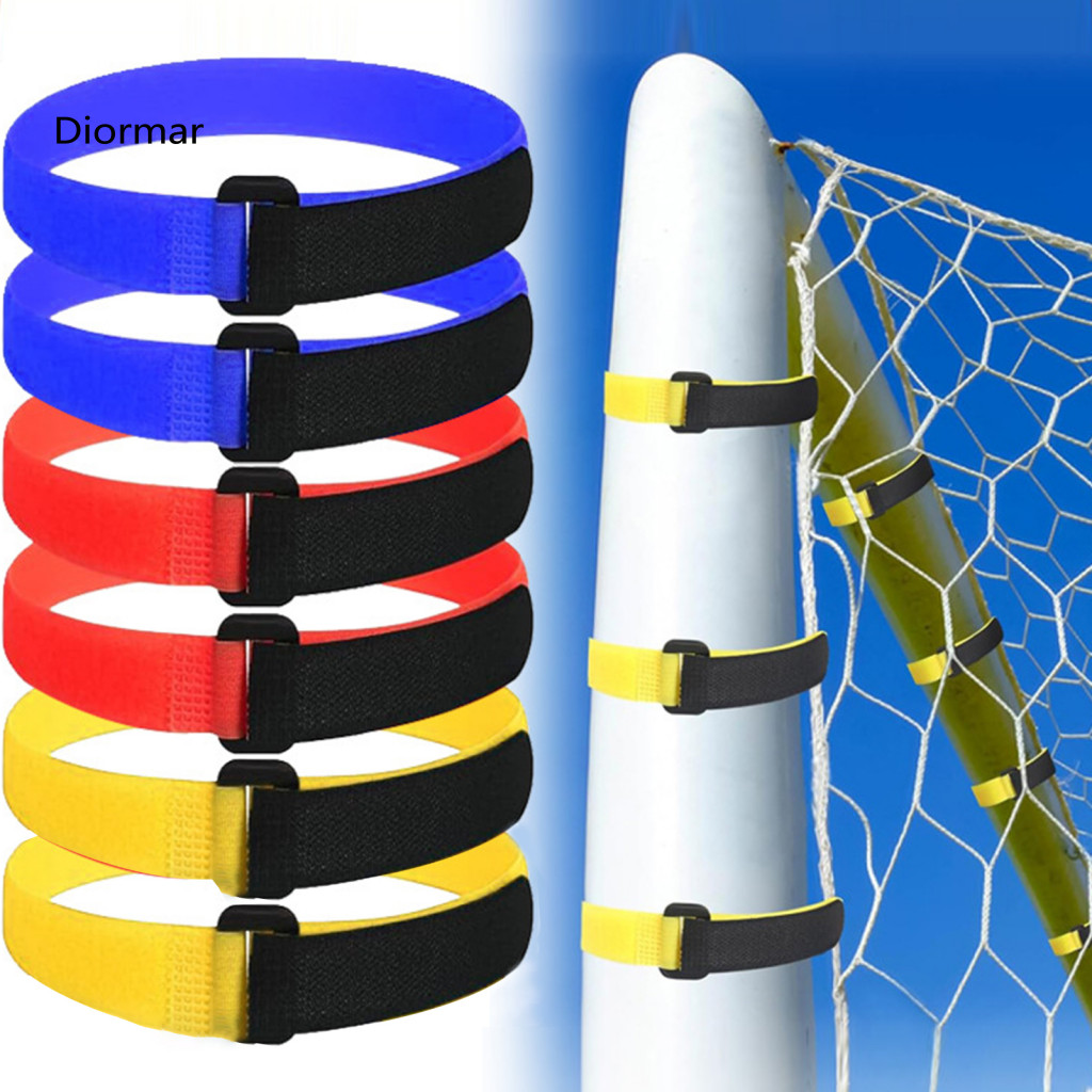 Football Net Straps Soccer Placement 50pcs Goal with Fastener Tape – Reusable Portable Easy to Install Durable Attachm