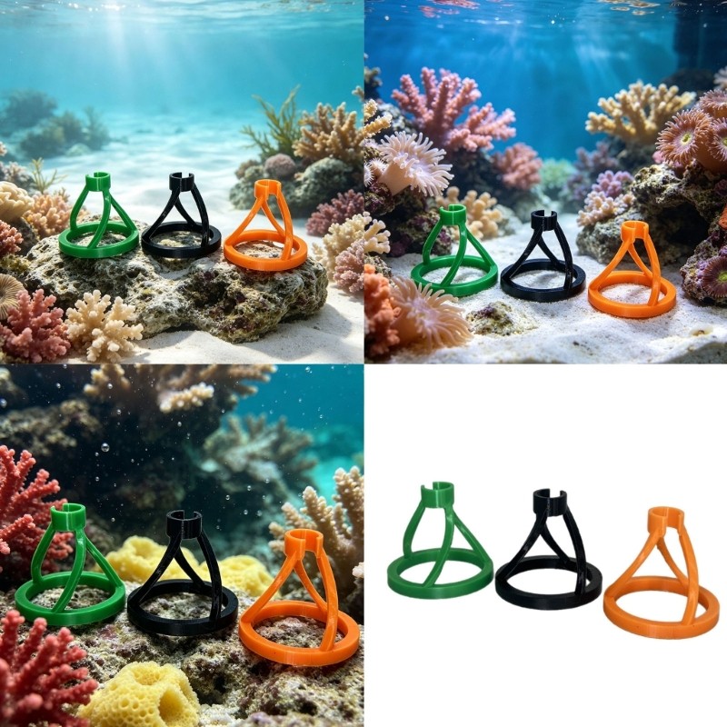 LIVI Sand Bed Corals Plugs Stand Aquários Frag Placement Stands Para Marine Display