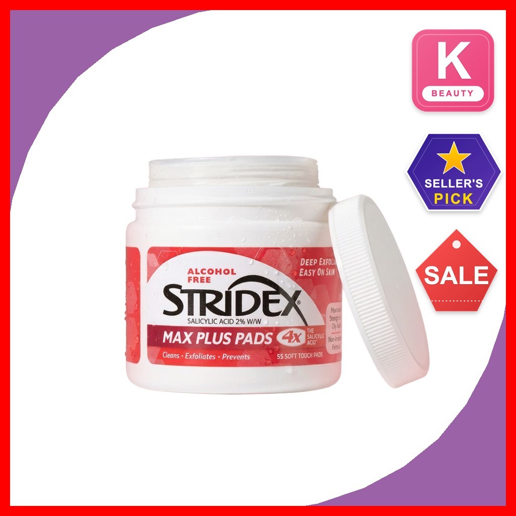 [Stridex] Max Plus Soft Touch Pads 55pads 1 Unidade/Almofadas Faciais