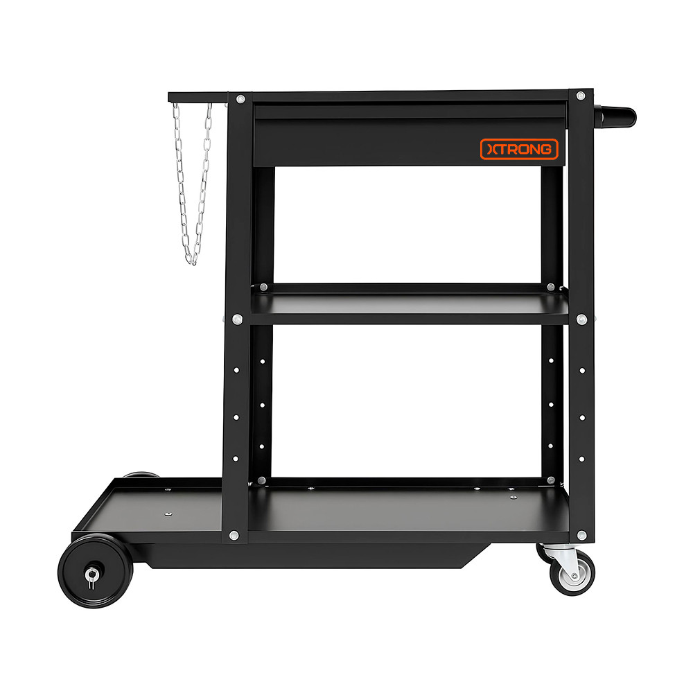 Carrinho Portátil para Máquinas Inversoras de Solda com Gaveta Xtrong XCAR-091P