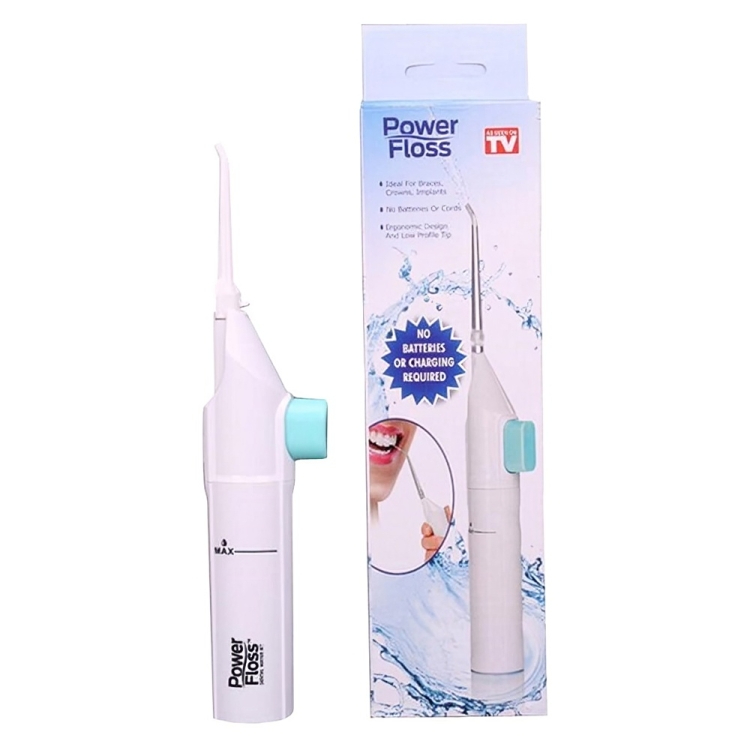 Irrigador Bucal Fio Dental De Água Portátil Manual Power Floss Irrigador Oral Removedor de Bactérias Limpador Bucal