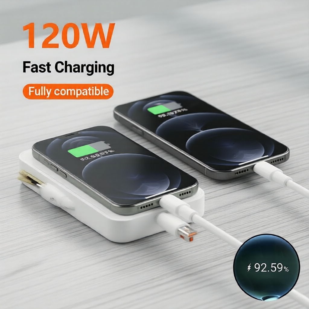Cabo de Carregamento Super Rápido 120W Micro USB - Cabo Grosso Reforçado para Recarga Veloz