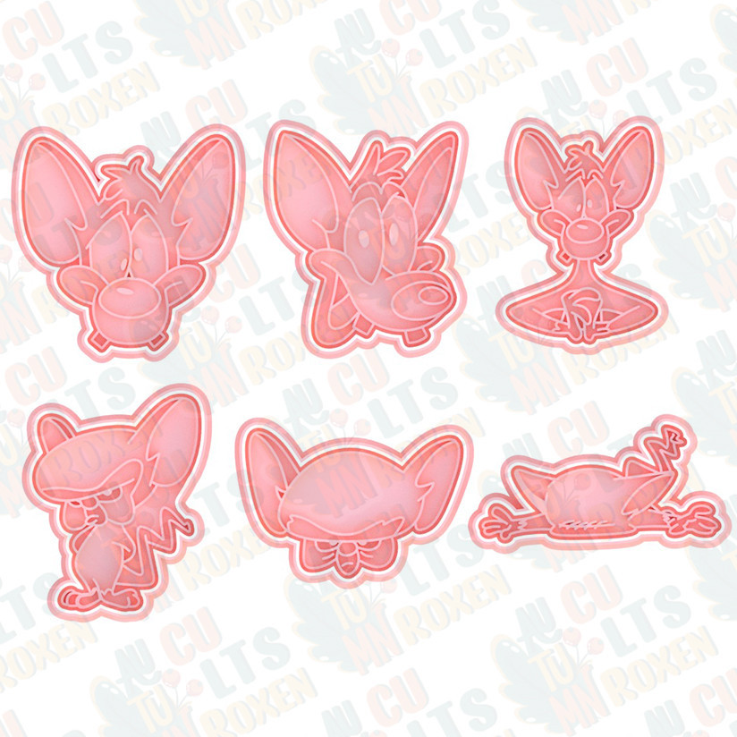 Cortador de Biscoitos em Formato PINKY AND THE BRAIN