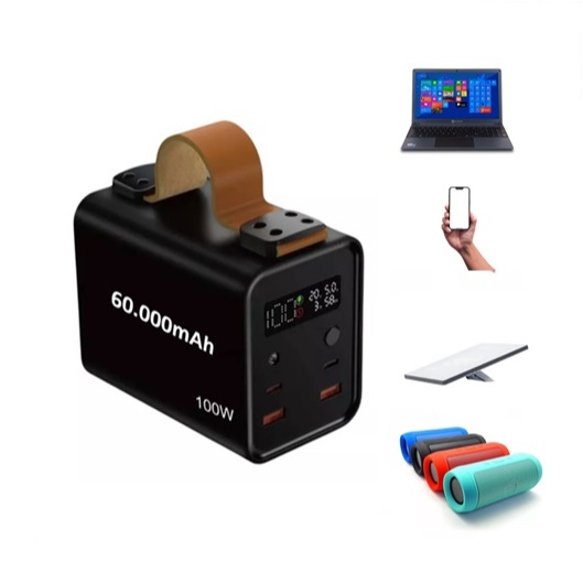 Imenso Powerbank 60000mAh Carregador Portátil Celular Tablet Bateria Portátil Starlink 100W