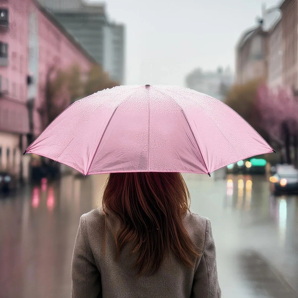 Sombrinha Compacta Unissex Dobrável Resistente ao Vento | Portátil e Leve para Viagem