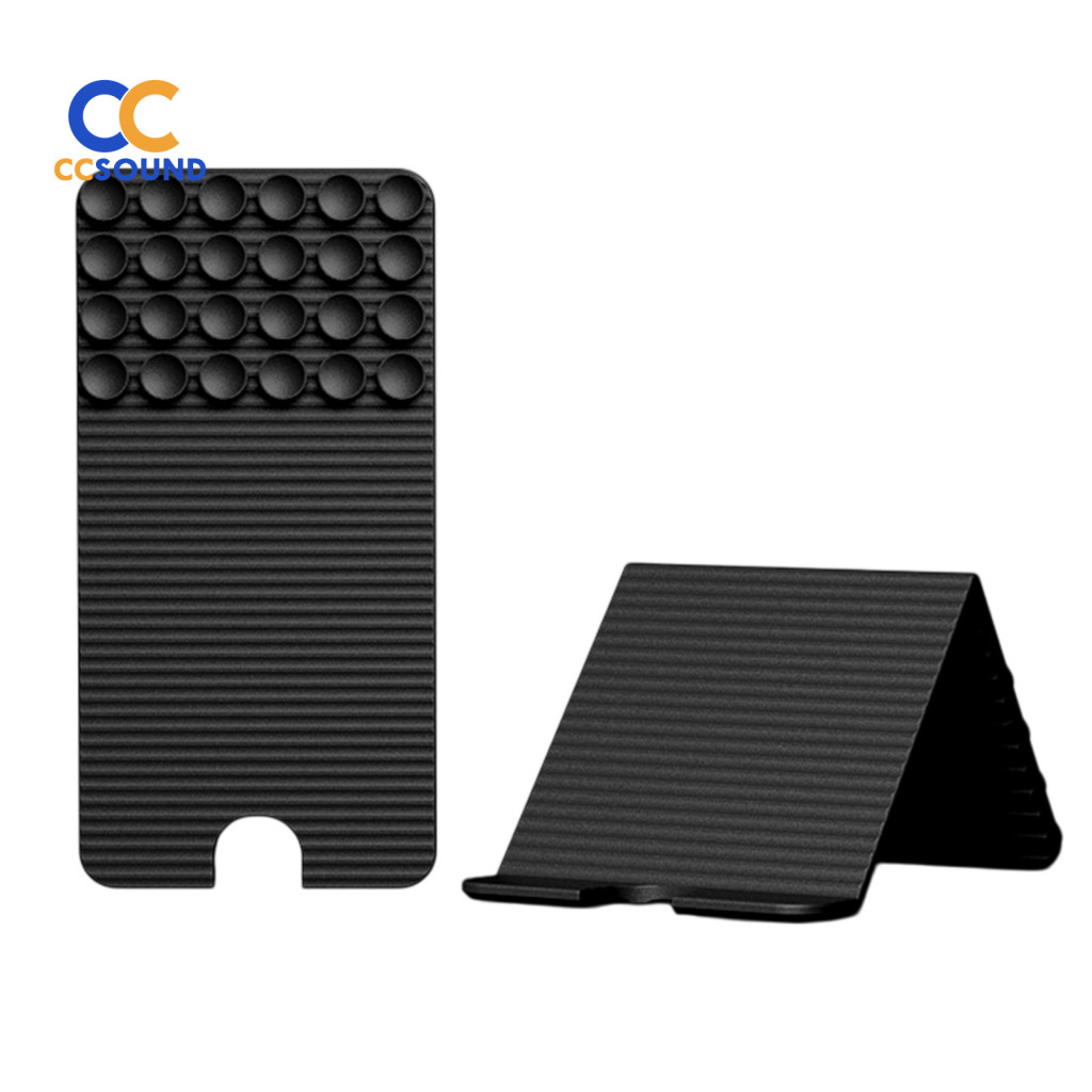 Foldable Mobile Phone Mount Suction Cup Holder Silicone Stand with 24 Cups – Portable Universal Desktop for Bed for Sm