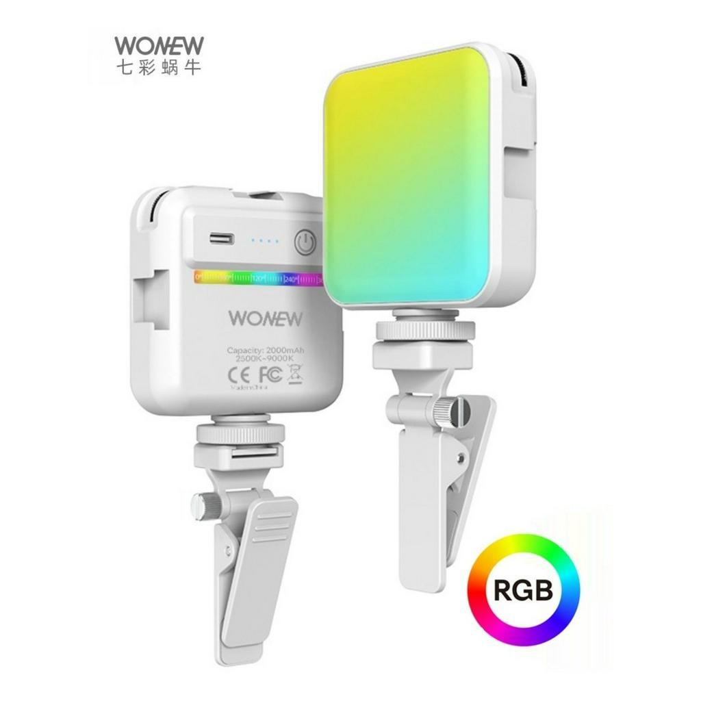 WONEW Clipe De Caracol Colorido ni Tofu Fill Light Outdoor Live Broadcast Shop Visite Anchor Night Selfie Fundo Atmosfer