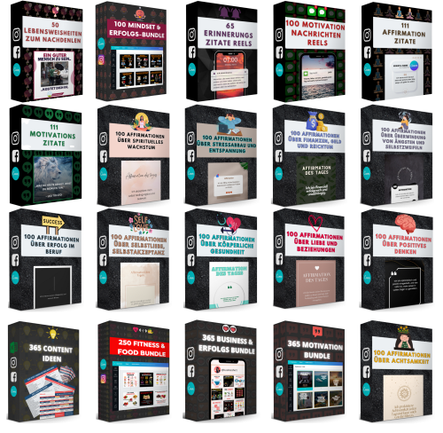 20 Digitale Produkte Canva Vorlagen inkl. Reseller Lizenz