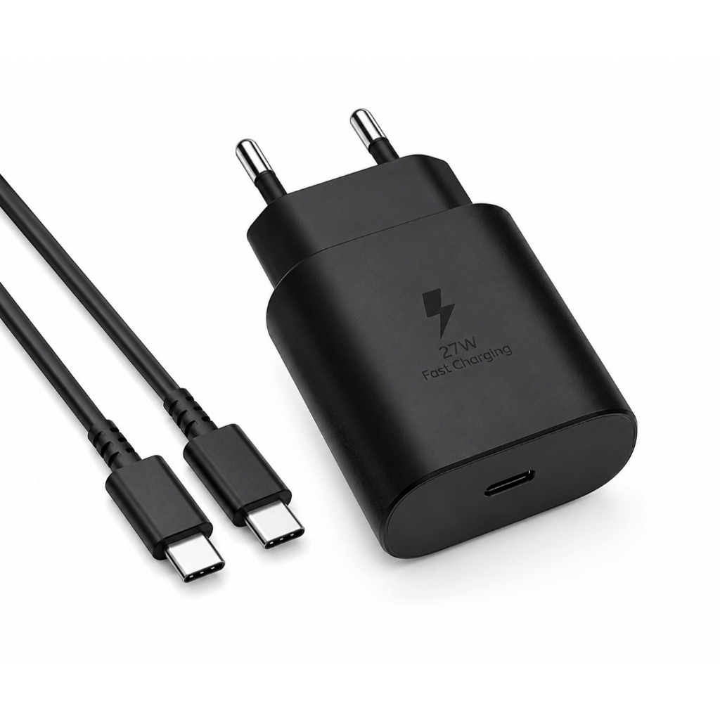 Carregador USB-C Tipo C 120W Turbo Fast Charge Alta Velocidade Preto