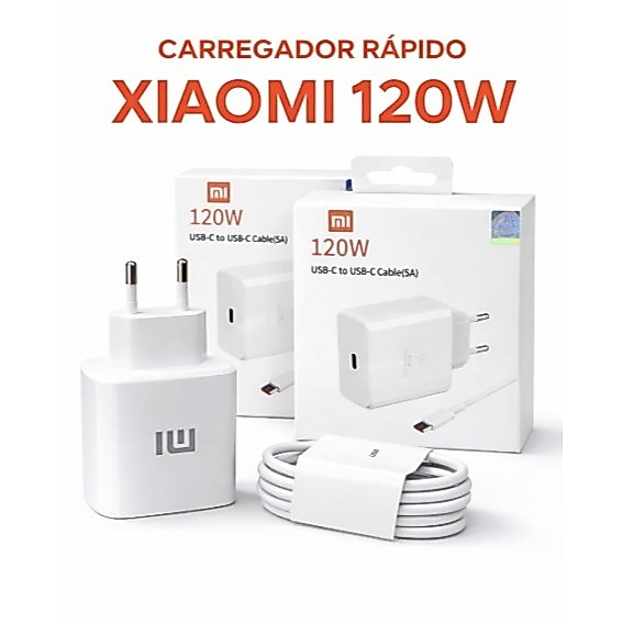 120W Carregador 120W Turbo Original USB-C Tipo C Fast Charge Cabo 5A Carregamento Super Rápido
