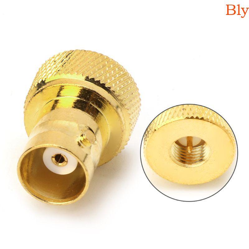 Bly BNC Fêmea Para SMA Plug Conector Adaptador Conversor Coaxial Reto
