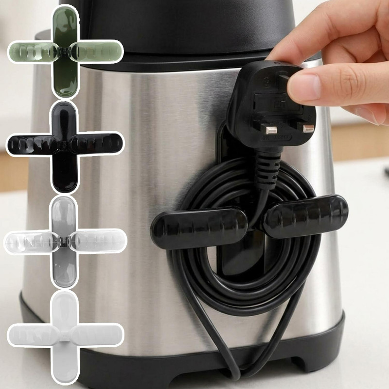 5-1Pcs Silicone TPE Power Plug Cable Winder-Fixador De Fio De Carregamento De Cabo De Alimentação-Clipe De Armazenamento