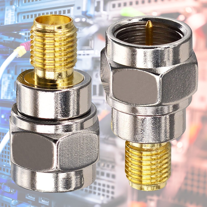 Li * F Tipo Macho Jack Para SMA Fêmea Plug Reto RF Coaxial Adaptador Conector Conversor Tom De Ouro Tomada