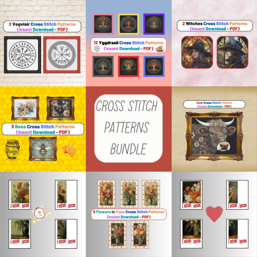 Cross Stitch Patterns Bundle
