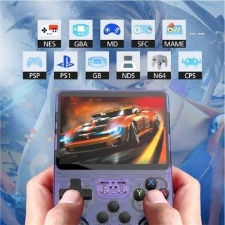 Console de jogos portátil R36s + 15.000 jogos + 64G de memória + sistema Linux + tela IPS de 3.5 polegadas, fornecimento
