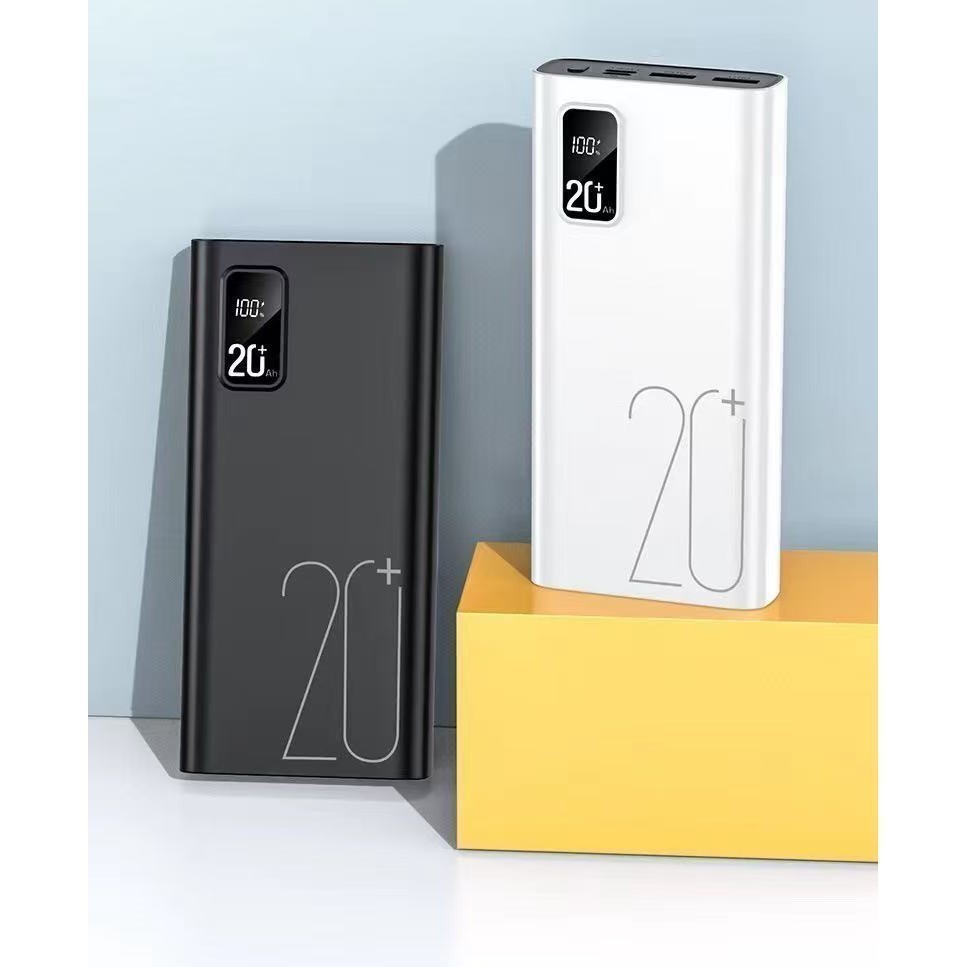 Carregador Portátil 20000mah grande capacidade power bank usb c 22.5w rápido portátil bateria para iphone samsung xiaomi