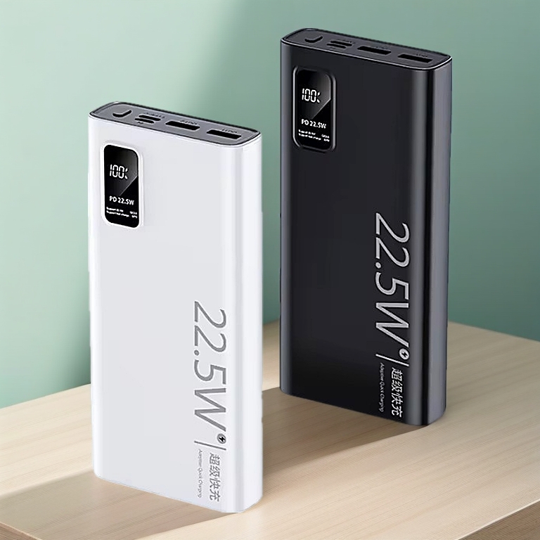 Carregador Portátil 20000mah grande capacidade power bank usb c 22.5w rápido portátil bateria para iphone samsung xiaomi
