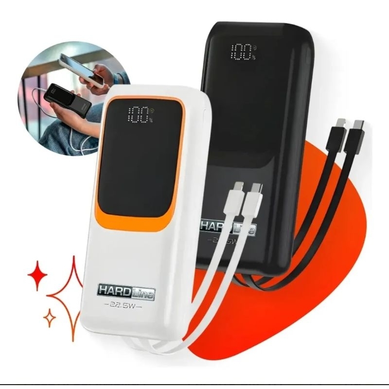 Carregador Portátil Power Bank Turbo 20000mah Universal Para iPhone Samsung Motorlola Xiaomi 20w Com Display Digital