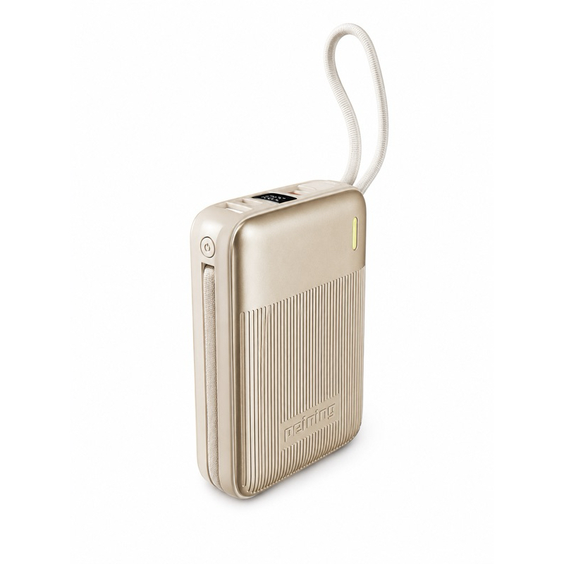 Power Bank 20000mAh com Cabo Integrado e Display Digital – Carregador Portátil Rápido para iPhone, Samsung, Xiaomi
