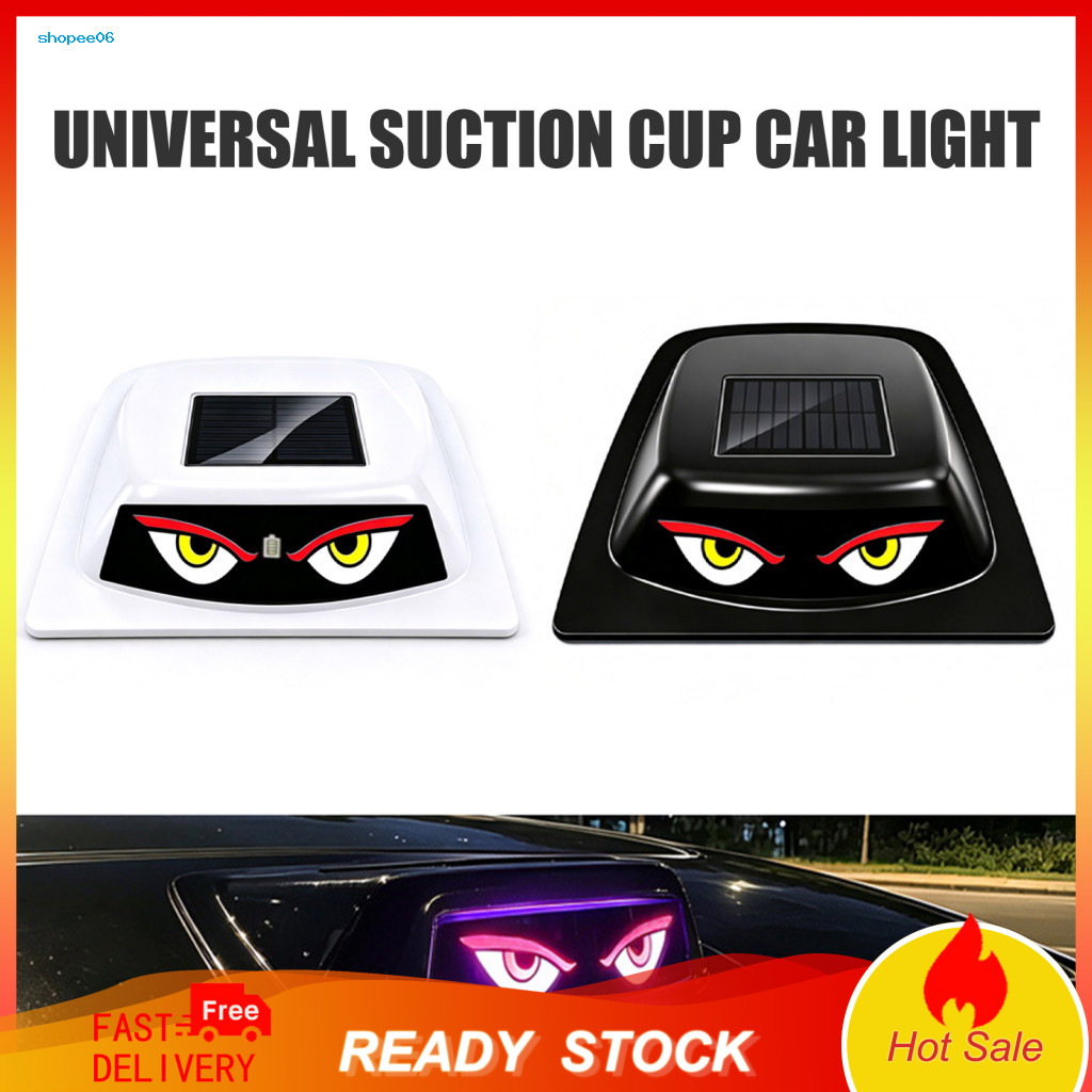 Solar Powered Car Roof Lights Portable Charging Camping Demon Eye Led Window Light Waterproof Dynamic Devil Eyes Lamp wi