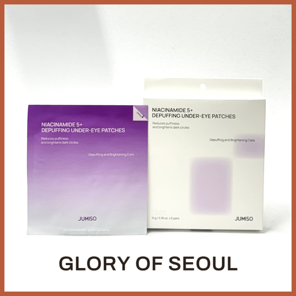 JUMISO Niacinamide 5+ Depuffing Under-Eye Patches, 5 Pairs