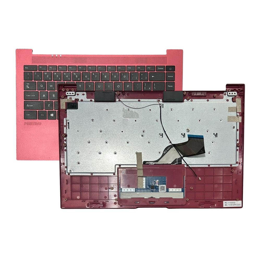 Carcaça Base E Touch Positivo Motion Red Q232B Q4128B Q464B Q432B Placa Pequena E Touchpad Azul