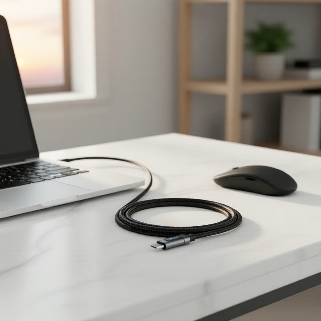 Cabo USB-C para USB-C 240W 100W PD para MacBook Pro e iPhone 15 Pro Max