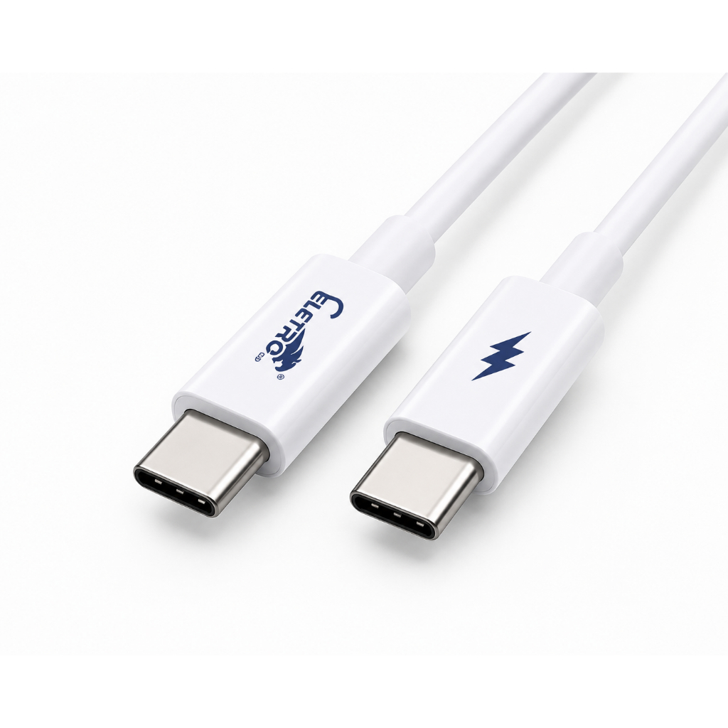 Cabo USB-C para USB-C Eletro 100W Carga Rápida Tipo C EL-3123-CC Compatível iPhone 15 Pro