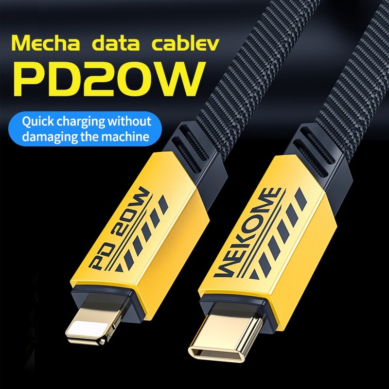 Novo Estilo Mech C-100W/PD 20W Carregamento Rápido De Cabo De Dados Para iPhone 15 14 13 12 promax Huawei Xiaomi Samsung