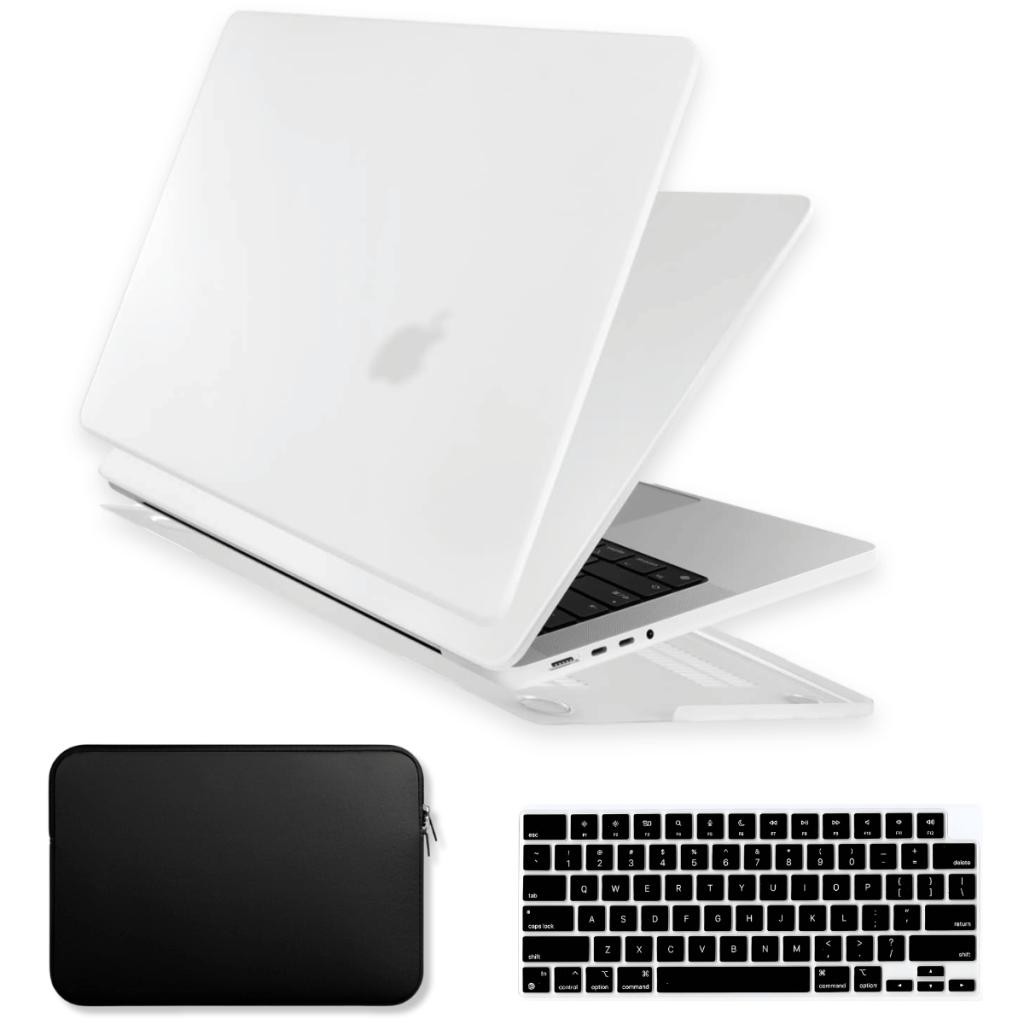Kit Capa SkinCase + Bag Neoprene + Proteção Teclado Para MacBook Pro 14 Pol M3 M2 M1 2021 Até 2024