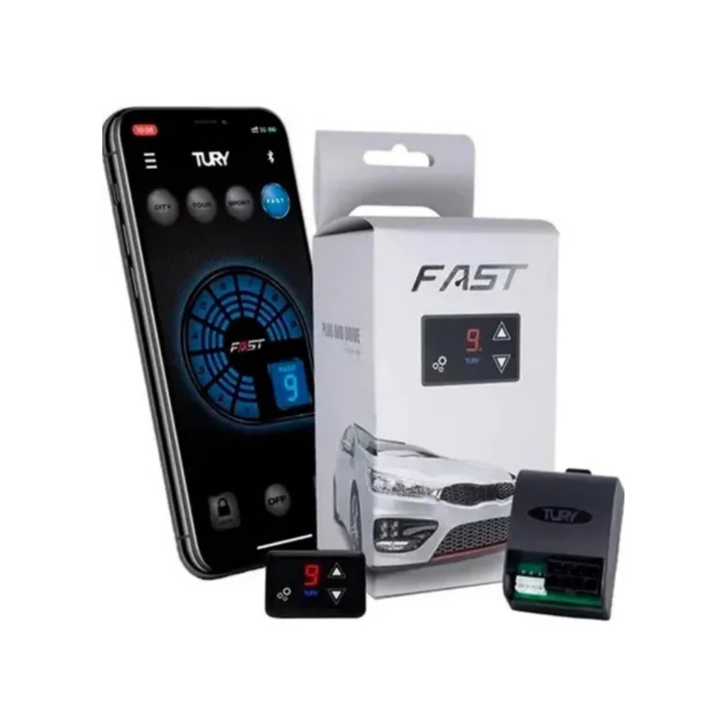Tury Fast 1.0 T Módulo Acelerador Remove Delay Pedal Eletrônico Plug & Play