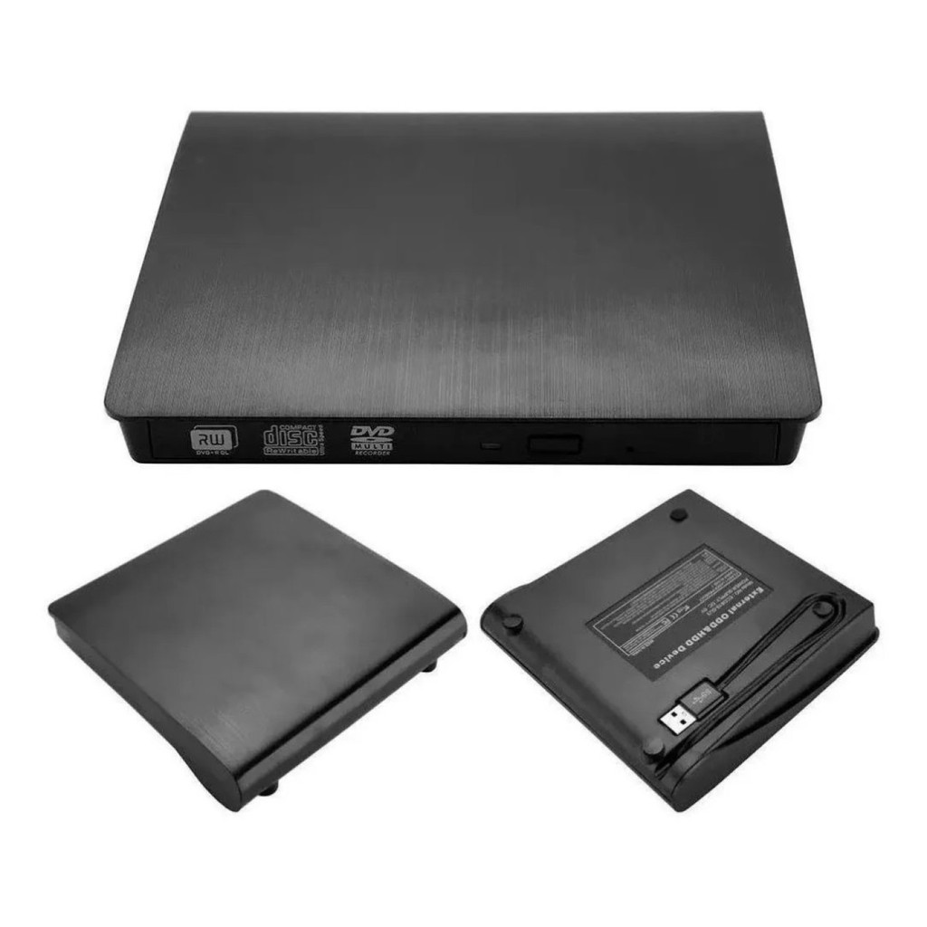 Drive Externo USB 3.0 Portátil – Leitor de CD e Gravador