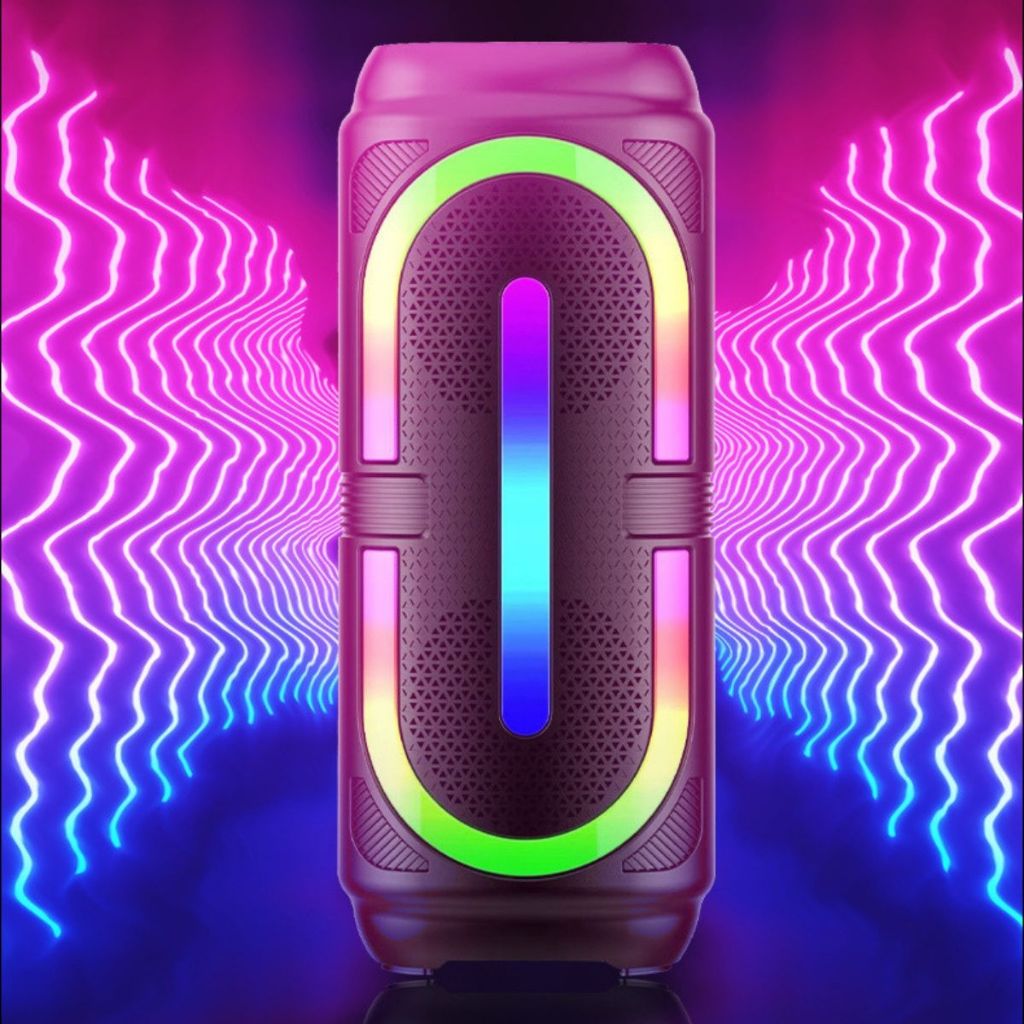 Caixa de som Bluetooth iluminação Rgb Portátil Tws MP3 USB SD Mic