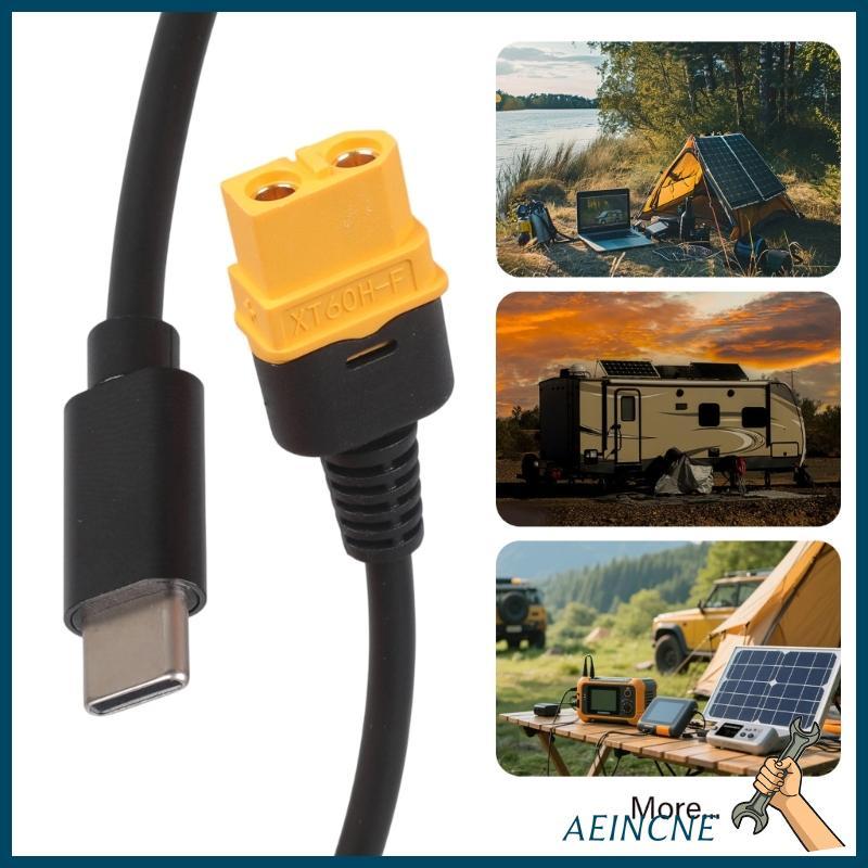 Type C Male To Female Adapters Cable 100W For And Solar Batteries