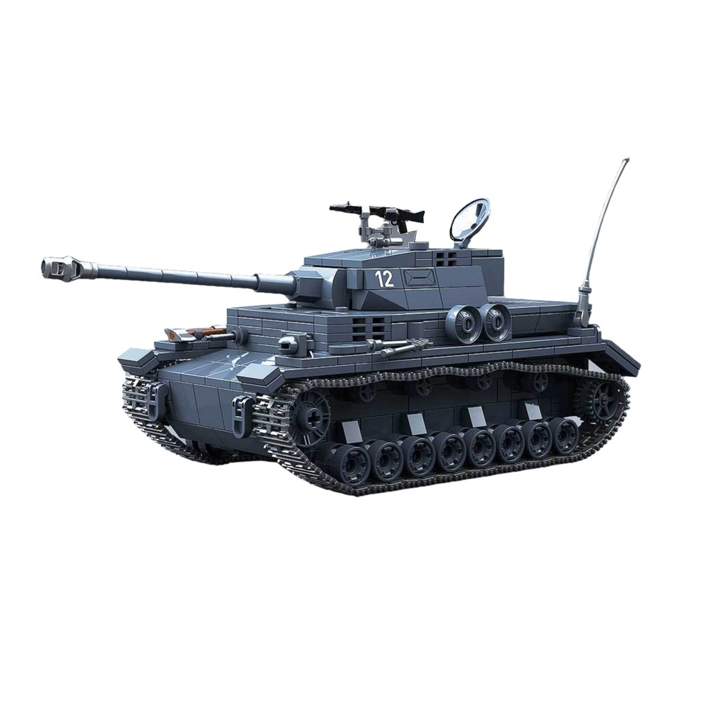 985pcs Swat Rotatable PZ.KPFW.IV Kit De Modelo De Tanque Com 3 Figuras De Soldado-Brinquedo De Blocos De Construção De Q