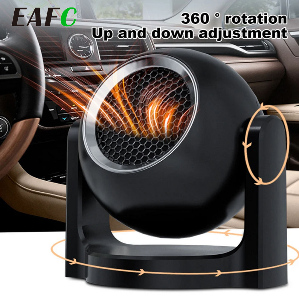 EAFC-12V-24V ‐ Rotatable Portátil Car Aquecedor Defroster Aquecimento Resfriamento Ventilador Secador Climate Control Ac