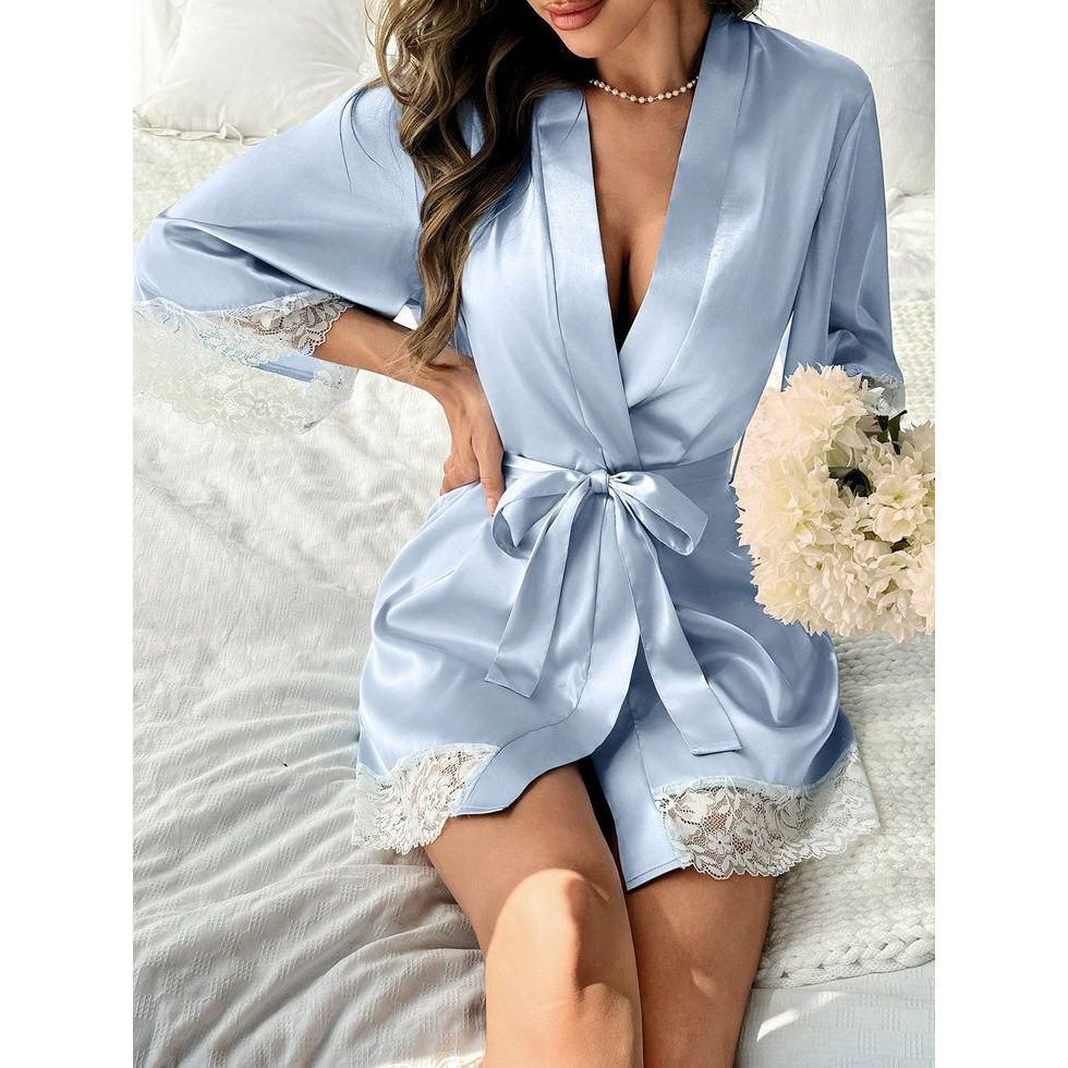 Kit Com 2 Robe De Cetim 