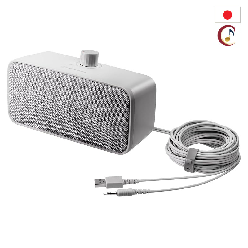 Audio-Technica MIMIO Wired Personal TV Speaker with Clear Voice, USB Type-A Power, 5 m Cable, Built-In Amp, Headphone Ja