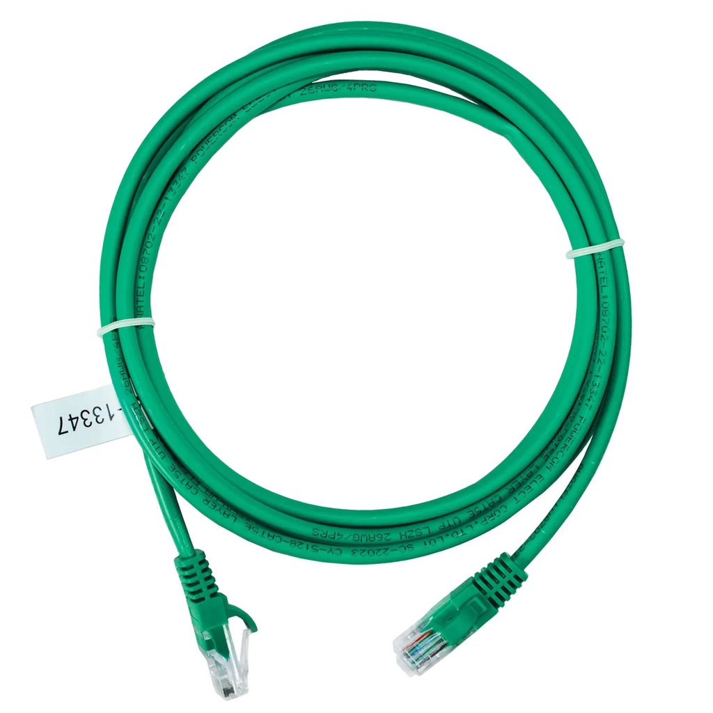 Cabo de Rede Patch Cord RJ45 Cat5e Verde 1,50m Data Conect